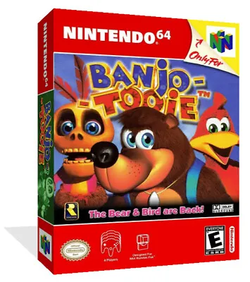 £7.99 • Buy - Banjo Tooie N64 Replacement Game Case Box + Cover Art Artwork Only