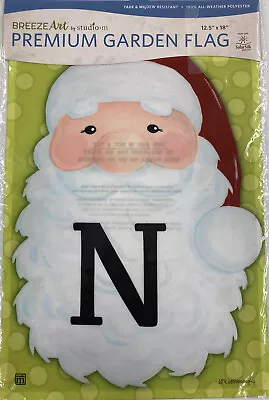 BREEZE ART One Sided Fade Mildew Resistant Monogram Christmas Garden Flag • $8.99