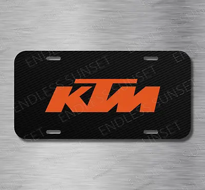 KTM Power Sports Motorcycle Bike Off Road License Plate Front Auto Tag • $17.99