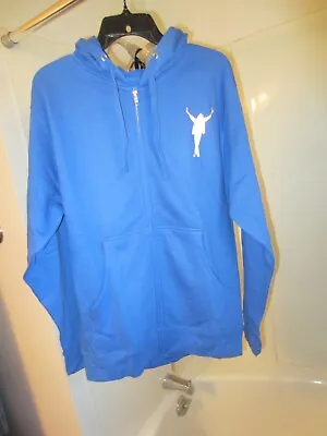 NWT Women's Long Sleeve Hoodie Michael Jackson Size S Royal Blue • £11.39