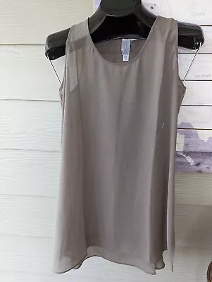 Semi Sheer Tank Layering Tunic NWT Basil Color Wynne Boutique Sz Medium • $10.99