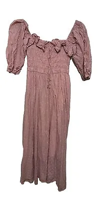 Women's Pink Praire Dress - L 12/14 • $9