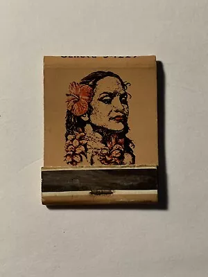 Tiburon Tommie’s Polynesian Tiki Restaurant Historic Original Matchbook Cover ~ • $12