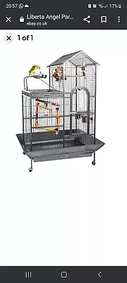 Liberta Angel Parrot Cage Play Top Antique • £120