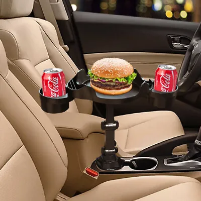$23.59 • Buy Car Swivel Cup Holder Tray, 360-Degree Adjustable Arm And Phone Slot