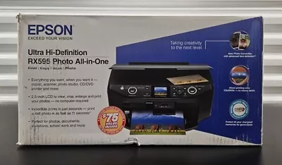 Epson Stylus Photo RX595 All-in-One Printer CD Photo Printer Factory Sealed • $399