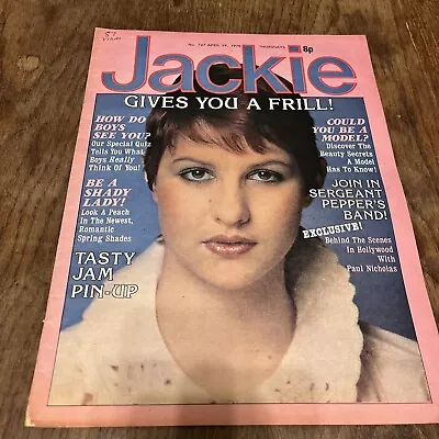 Jackie Magazine 29 April 1978 Number 747 Jam Pin Up Intact Tonight • £7.51