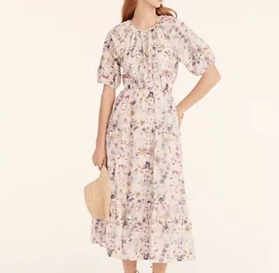 Womens New J.Crew Flora Obscura Side Cutout Dress • $70