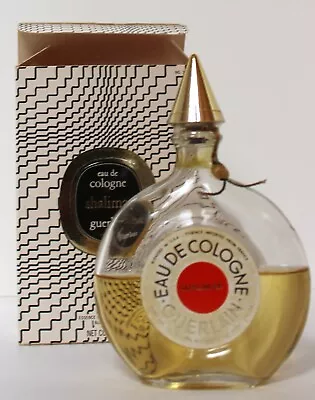 Vintage Guerlain Shalimar Perfume Eau De Cologne 3 FL  Half-Full Open Box • $49.99