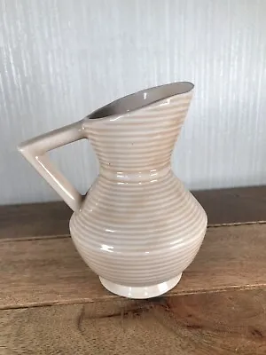 Royal Art Pottery Longton Art Deco Vintage Water Or Milk Jug 5 1/2  High • £10