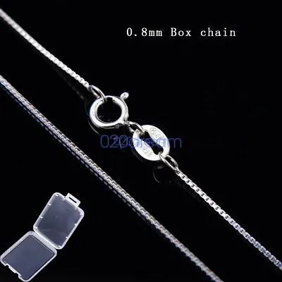 Real 925 Sterling Silver Necklace Chain 14-28  Stamped Italy Classic Ladies Gift • $10.59