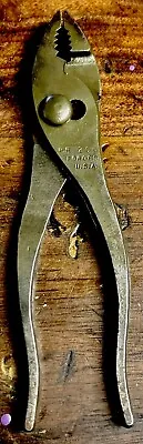 #61 Vtg 1941 - 1950’s GM Chevrolet Vlchek Forged USA Tool Kit Slip Joint Pliers • $14.99