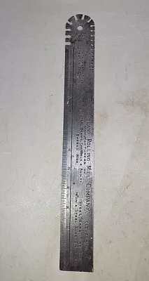 Rare Vintage 12  Advertising Ruler Wire Gauge The Cleveland Rolling Mill Company • $99