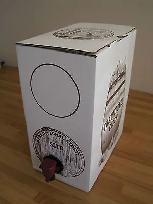 5 Litre Cider Beer Wine Bag In A Box Container Barrel Homebrew Dispenser Barrel  • £17.95