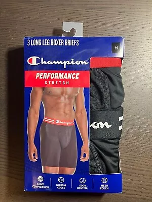 Champion Mens 3 Pack Large M Performance Boxer Brief Back • $19.99