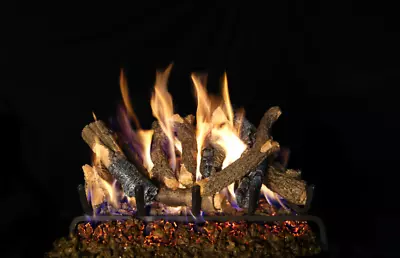 Real Fyre  RHP 24  Vent Free Charred Oak Standard Ceramic Refractory Logs • $358