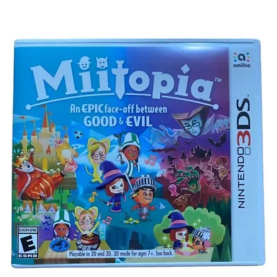3DS Miitopia - An Epic Face Off Between Good And Evil Nintendo 3DS • $34.19