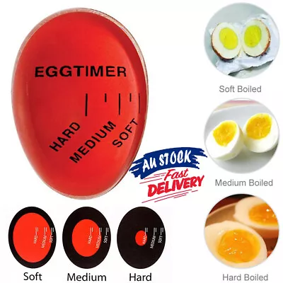 Heat Sensitive Color Changing Egg Timer Perfect Boiled Eggs Kitchen Cooking Tool • $8.99