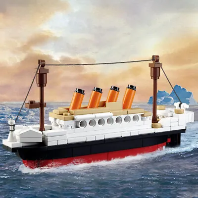 Titanic Building Blocks DIY Building Blocks Toys Boat Model Kids Birthday Gift • $19.94