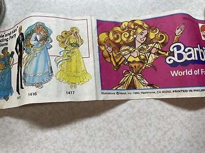 1980 Golden Dreams Barbie Fashion Booklet - Vintage • $14.99