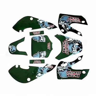 3M METAL MULISHA Decal Graphic Sticker Kit KLX110 Style Fairing PIT Dirt Bike • $21.46