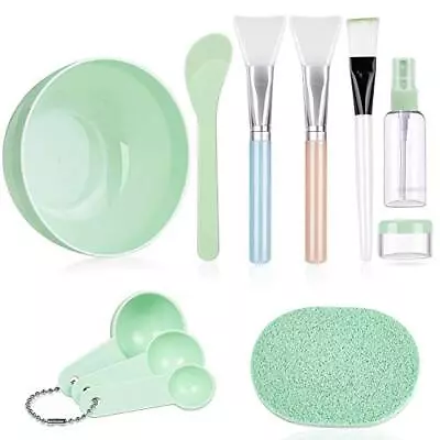 Face Mask Mixing Bowl Set Bowl Stick Spatula Brush Spray Bottle 11 Pieces • $9.85