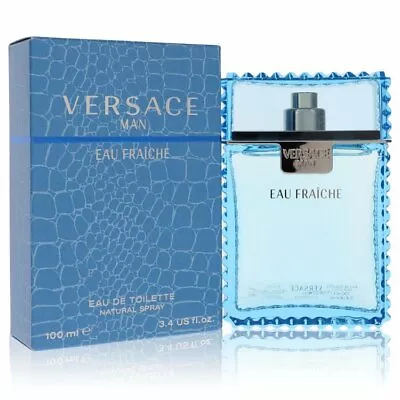 Versace Man By Versace Eau Fraiche Eau De Toilette Spray (Blue) 3.4 Oz • $61.63