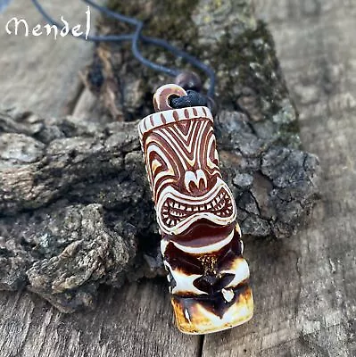 MENDEL Vintage Mens Native American Indian Mayan Aztec Pendant Necklace Jewelry • $15.99