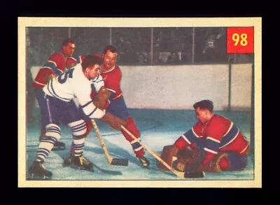 1954-1955 Parkhurst Jacques Plante Rookie Card Maurice Rocket Richard Blank Back • $5000