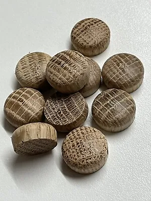 10 Oak 16mm Dome Head Plugs End Grain. • £5.85