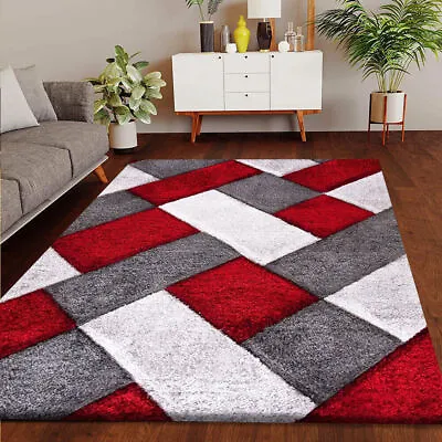 New Stylish Large Shaggy Rugs Hallway Runner Living Room Bedroom Rug Carpet Mats • £17.25