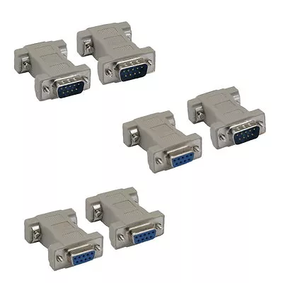 $6.74 • Buy DB9 Male Female M/M M/F F/F Serial AT Null Modem Adapter Changer RS232 Crossover