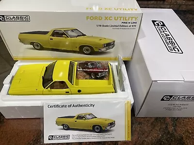 1:18 Ford Falcon XC Ute Pine N Line Yellow Classic Carlectables • $275