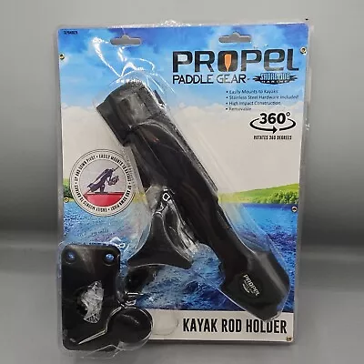 Shoreline Marine Propel Paddle Gear Kayak Fishing Rod Holder With Hardware Black • $12.99