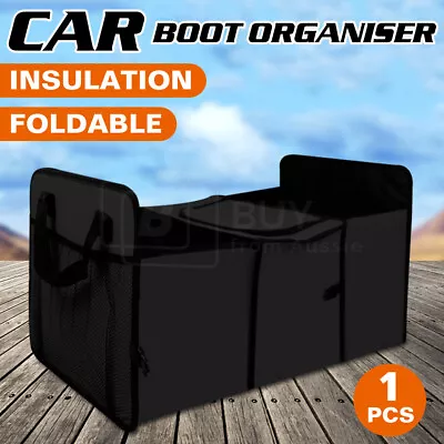 Collapsible Car Rear Boot Organiser Trunk Storage Tidy Cooler Bag Tool Pocket • $18.99