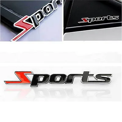 £4.73 • Buy 1X 3D Sports Car Emblem Badge Chrome Metal Hood Back Trunk Sticker Logo Decal
