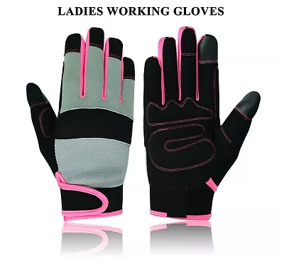 £4.99 • Buy Ladies Work Gloves Hand Protection Mechanic Farmer's Gardening DIY Cleaning UK