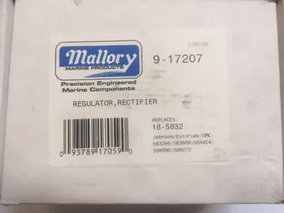 New 9-17207 MMP-9-17207 Mallory Marine Regulator / Rectifier • $215