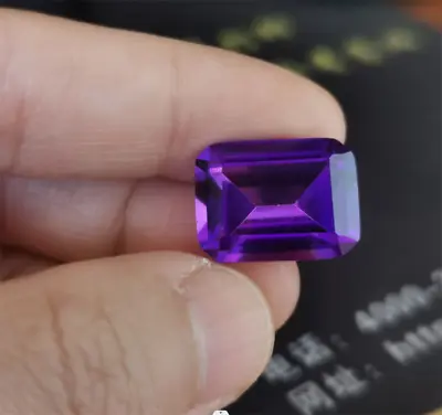 High Hardness Lab-Created Purple Color Emerald Cut Sapphire Loose Gems 12x16mm • $3.99