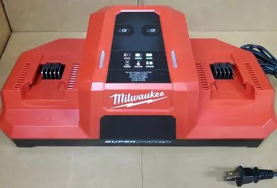 Milwaukee M18 Dual Bay Super Battery Charger  M-2454 • $189.99