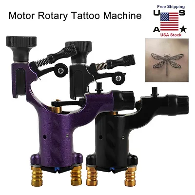 Dragonfly Motor Rotary Tattoo Machine Gun Liner&Shader Black Purple US • $11.99