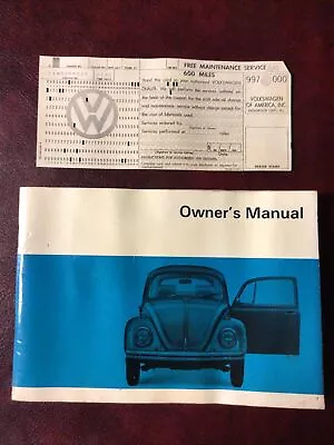 1968 68 Vw Volkswagen Beetle Sedan & Convertible Original Owners Manual Book All • $42.75