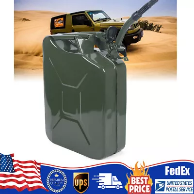 Fuel Can 5 Gallon 20L Gas Gasoline Fuel  Backup Metal Steel Tank Spill Proof • $36.90