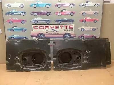 86-89 C4 Corvette LH & RH Rear Speakers Convertible Only Plate & Case SET OEM • $249.99