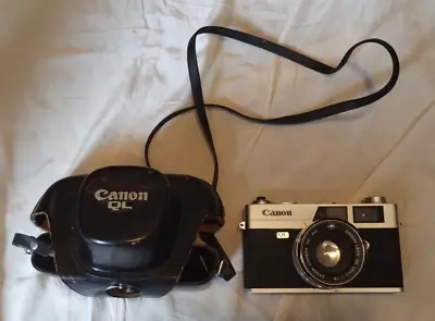 Vintage Canon Canonet QL19 35mm Film Camera With Case - UNTESTED • £30