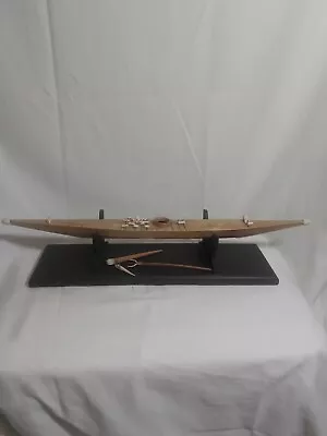 Vintage Handmade Inuit Eskimo Model Skin Kayak • $260