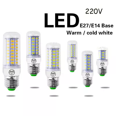 LED Corn Light Bulb E14 E27 Screw Ultra Base Bright White Lamp 3W 3.5W 4W 4.3/5W • $2.69