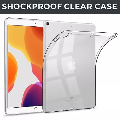 IPad 10.2 Clear Case 9th 8th 7th Generation Shockproof TPU Gel Bumper Back Cover • £4.99