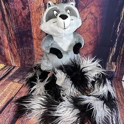 Disney Store Pocahontas Meeko Plush Raccoon With Super Long 45” Boa Tail • $22.85