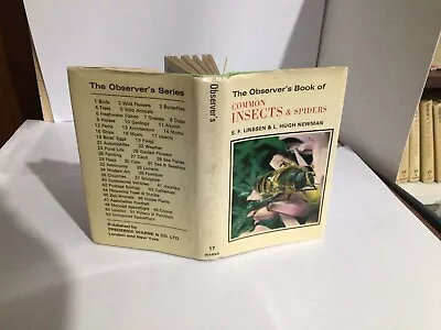 Observers Book Of Common Insects & Spiders 1975: • £9.99